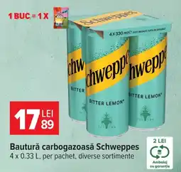 Carrefour Bautură carbogazoasă Schweppes Ofertă