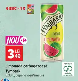 Carrefour Limonadă carbogazoasă Tymbark Ofertă