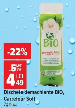 Carrefour Carrefour Soft dischete demachiante bio Ofertă