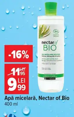 Carrefour Apă micelară, Nectar of Bio Ofertă