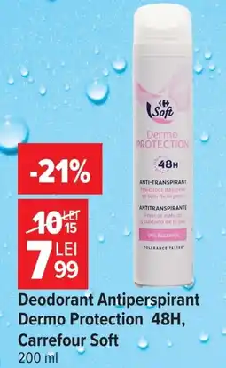 Carrefour Carrefour Soft Deodorant Antiperspirant Dermo Protection Ofertă