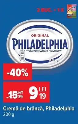Carrefour Market Philadelphia cremă de brânză Ofertă