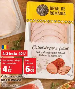 Carrefour Cotlet de porc feliat Drag de Romania Ofertă