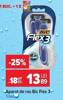 Carrefour Bic aparat de ras flex 3 Ofertă