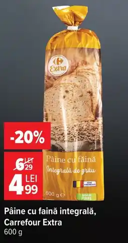 Carrefour Carrefour Extra pâine cu făină integrală Ofertă