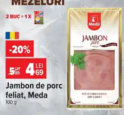 Carrefour Meda jambon de porc feliat Ofertă