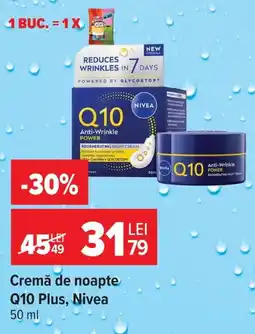 Carrefour Nivea cremă de noapte Q10 Plus Ofertă