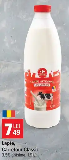 Carrefour Market Carrefour Classic Lapte Integral Ofertă