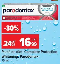 Carrefour Market Parodontax pastă de dinți Complete Protection Whitening Ofertă