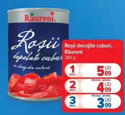 Carrefour Market Răureni roșii decojite cuburi Ofertă