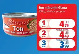 Carrefour Market Giana ton mărunțit Ofertă