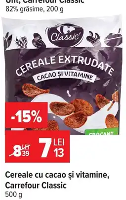 Carrefour Cereale cu cacao si vitamine Ofertă