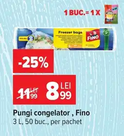 Carrefour Pungi congelator, Fino Ofertă