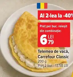 Carrefour Market Carrefour Classic Telemea de vacă Ofertă