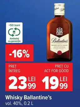 Carrefour Market Whisky Ballantine's Ofertă