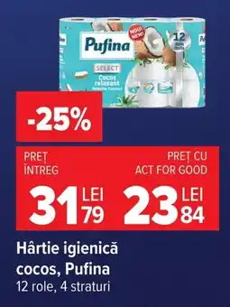 Carrefour Pufina hârtie igienică Ofertă
