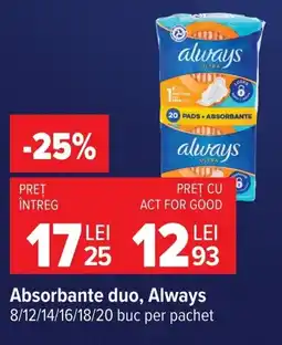 Carrefour Absorbante duo Ofertă