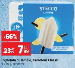 Carrefour Market Carrefour Classic Inghețată cu lămâie Ofertă