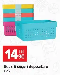 Carrefour Market Sunrise Star coșuri depozitare Ofertă