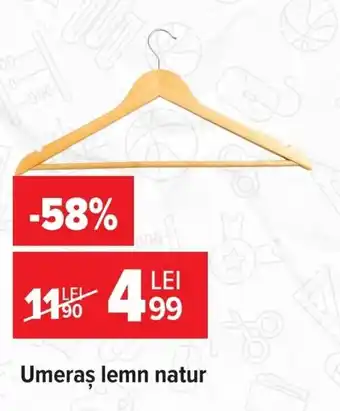 Umeraș lemn natur