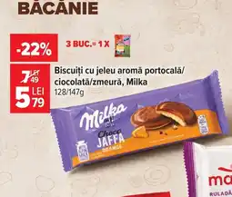 Carrefour Market Biscuiti cu jeleu aroma portocala/Ciocolata/Zmeura Milka Ofertă