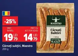Carrefour Market Maestro Cârnați Subțiri Ofertă