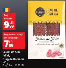 Carrefour Market Drag de România Salam de Sibiu Ofertă