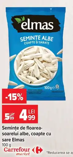 Carrefour Market Elmas semințe albe coapte și sărate Ofertă