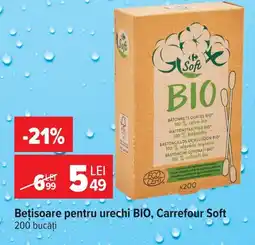 Carrefour Market Carrefour Soft Bețișoare pentru urechi BIO Ofertă
