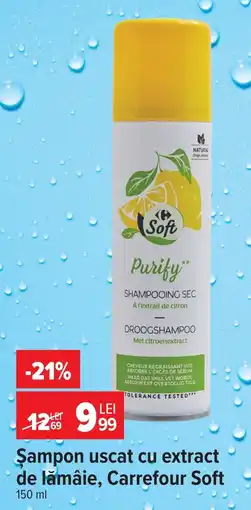 Carrefour Market Carrefour Soft Sampon uscat cu extract de lămâie Ofertă