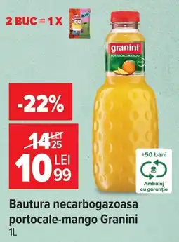 Carrefour Bautura necarbogazoasa portocale-mango Granini Ofertă