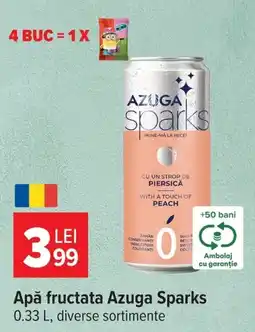 Carrefour Apă fructată Azuga Sparks Ofertă
