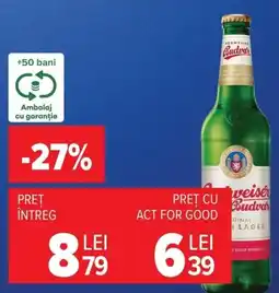 Carrefour Budweiser Budvar Ofertă