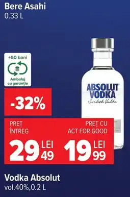 Carrefour Vodka Absolut Ofertă