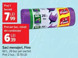 Carrefour Market Saci menajeri, Fino Ofertă