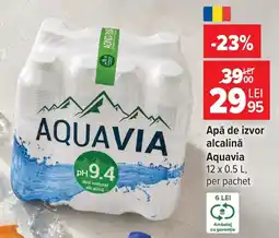 Carrefour Market Aquavia apă de izvor alcalină Ofertă