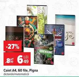 Carrefour Market Pigna caiet a4 Ofertă