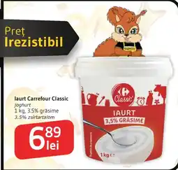 Supeco Iaurt Carrefour Classic Ofertă
