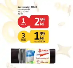 Supeco Zorex saci menajeri Ofertă