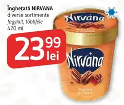 Supeco Nirvana inghețată diverse sortimente Ofertă