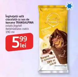 Supeco Transalpina inghetata vafa ciocolata cu sos de banane Ofertă