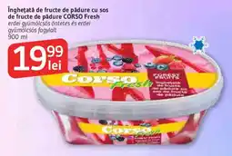 Supeco CORSO inghețată de fructe de pădure cu sos de fructe de pădure Ofertă