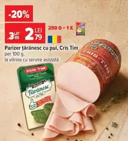 Carrefour Parizer țărănesc cu pui Cris-Tim Ofertă