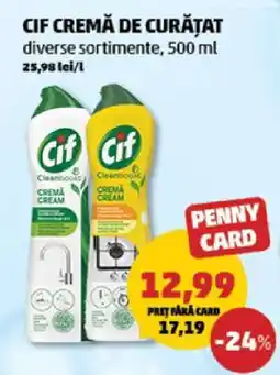 Penny Cif Cremă de Curățat Ofertă