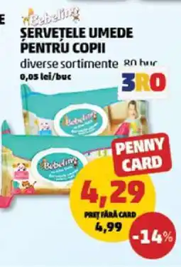 Penny Șervețele umede pentru copii Ofertă