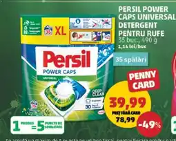 Penny PERSIL POWER CAPS UNIVERSAL DETERGENT PENTRU RUFE Ofertă