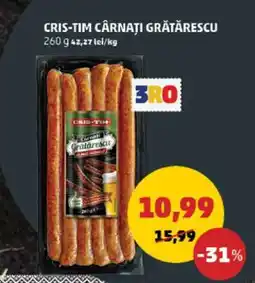 Penny CRIS-TIM Cârnați Grătărescu Ofertă