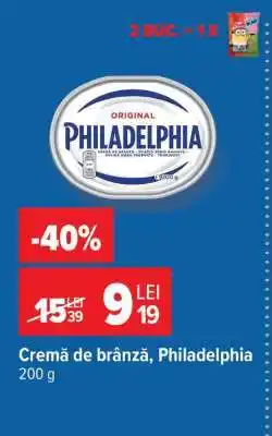 Carrefour Cremă de brânză Philadelphia Ofertă