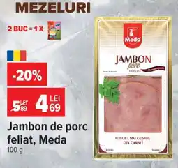 Carrefour Jambon de porc feliat, Meda Ofertă