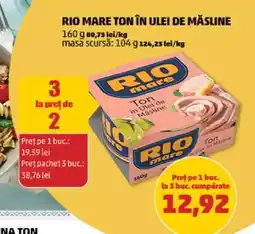 Penny RIO MARE TON ÎN ULEI DE MĂSLINE Ofertă